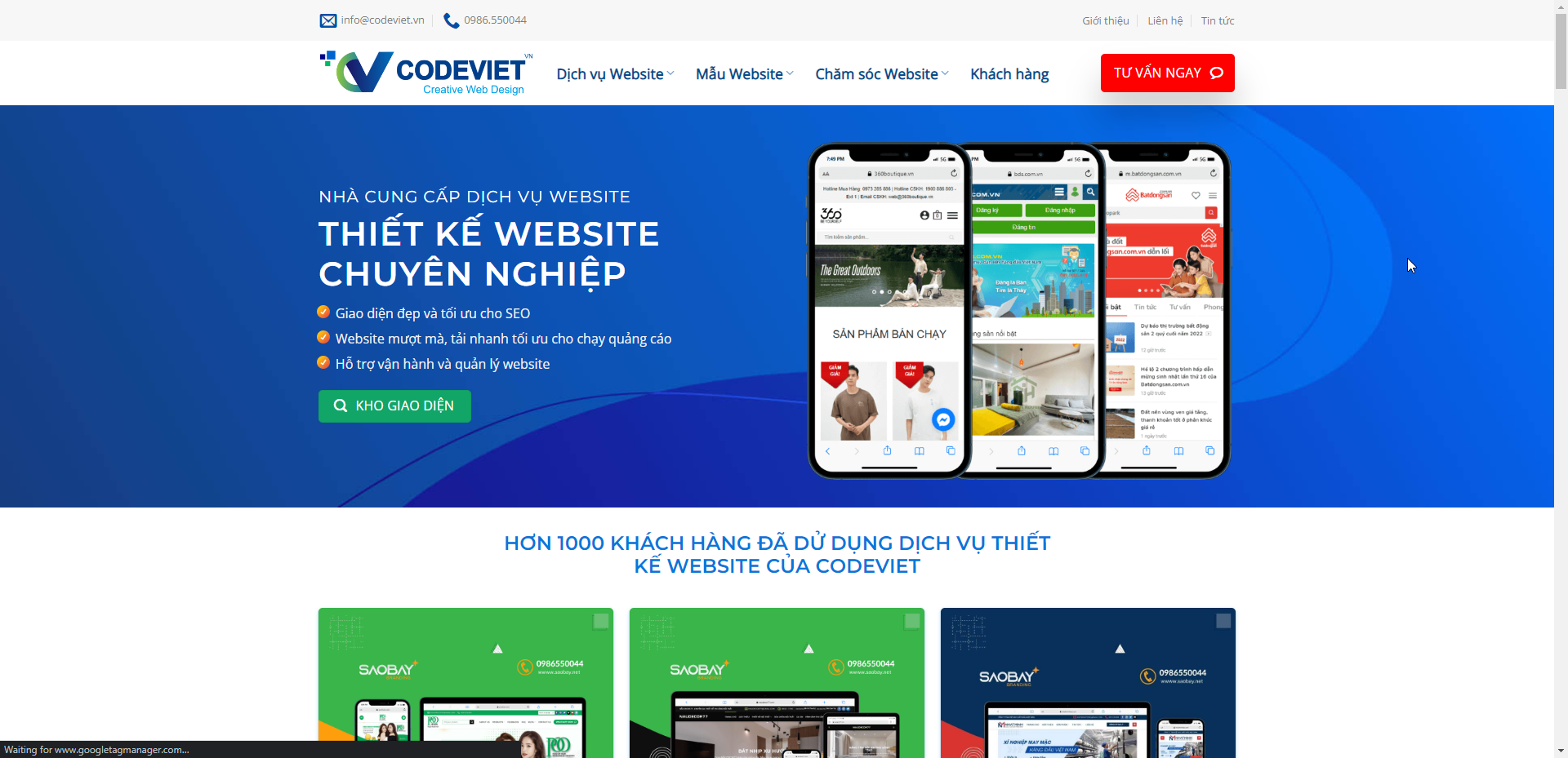 Thiết kế website codeviet