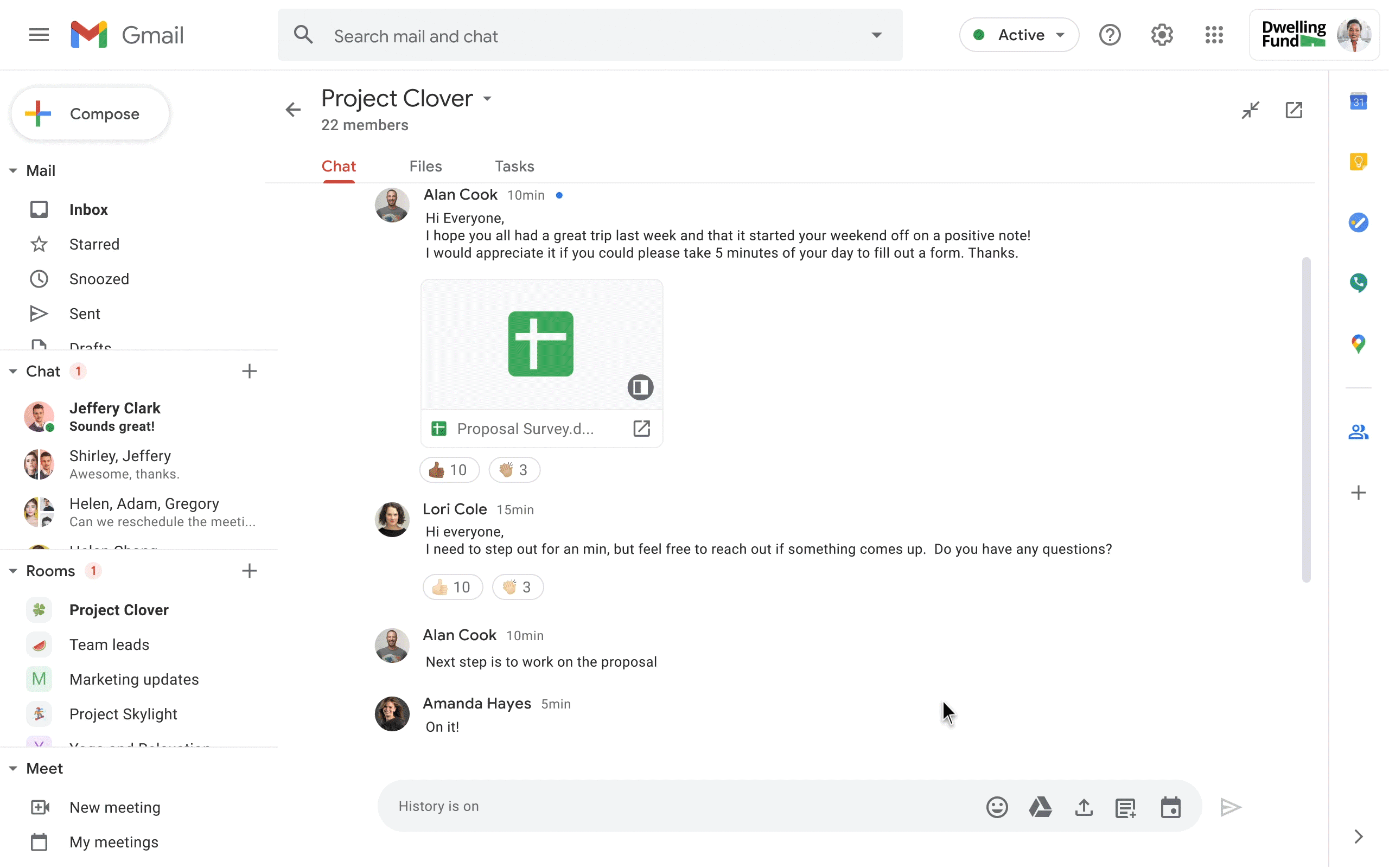 Sự liên kết trong Google Workspace
